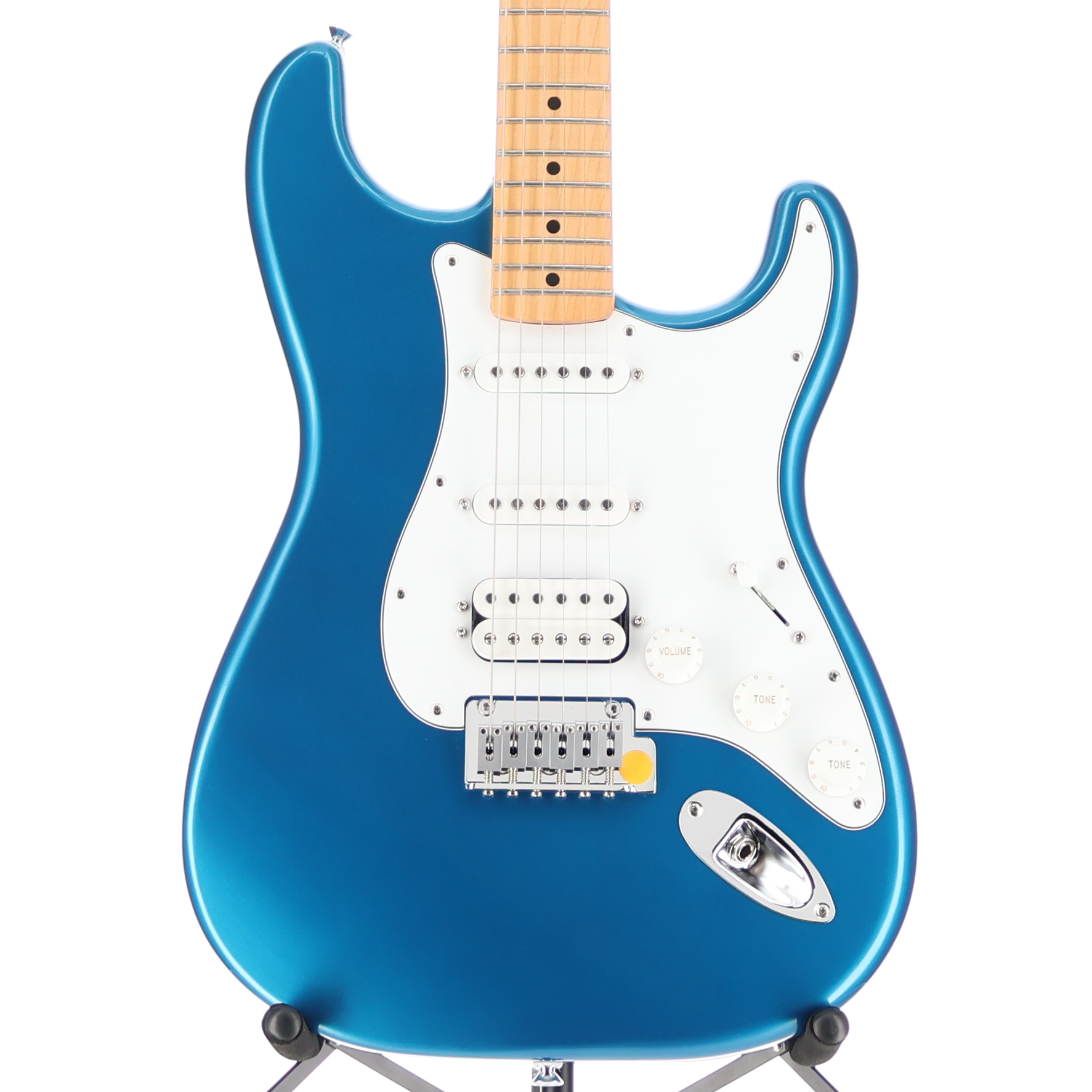 Fender Standard Stratocaster HSS, White Pickguard, Aqua Marine Metallic, Plays Great (N2) (08339)