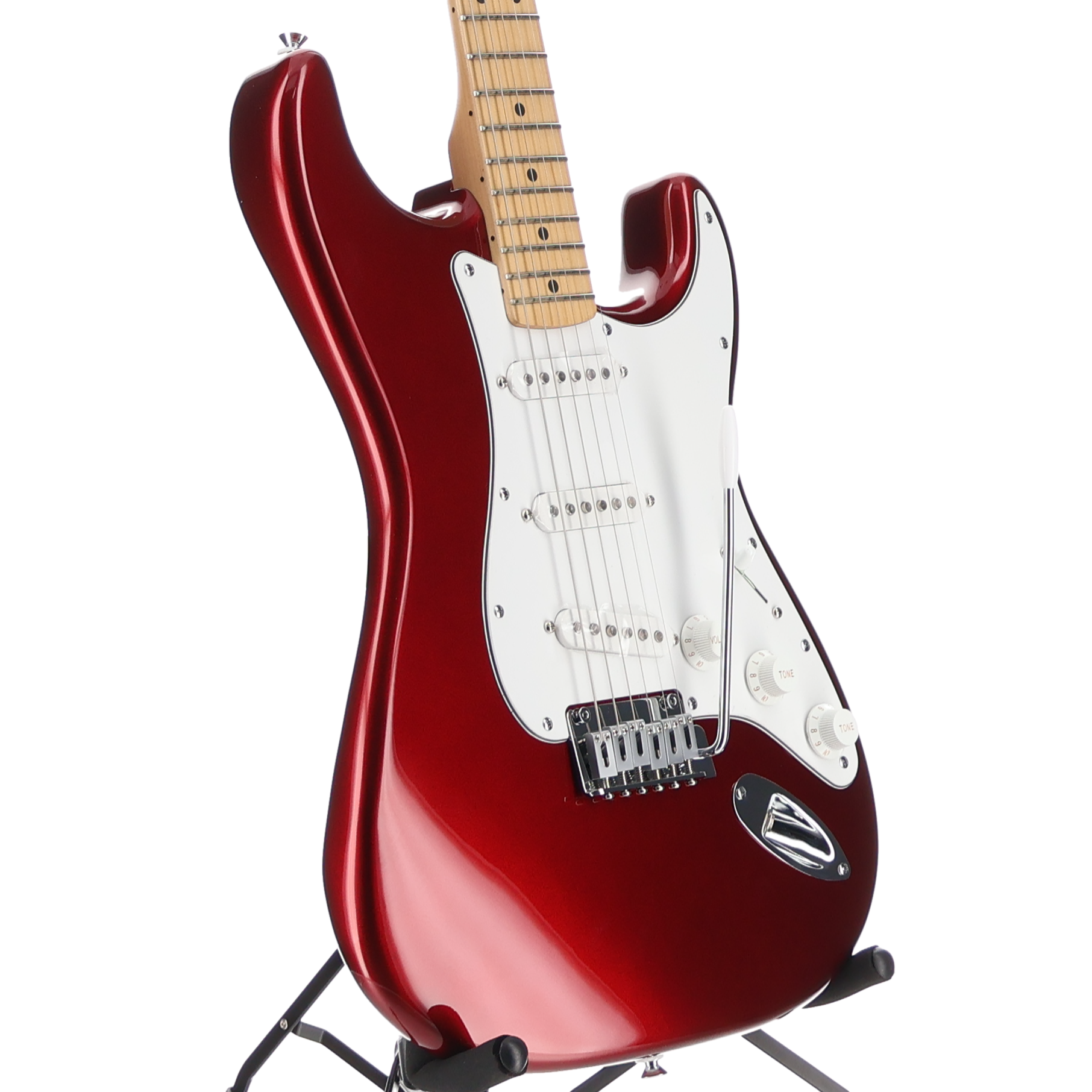 Fender Standard Stratocaster, Maple Fingerboard, Candy Cola, Plays Great (U5) (03282)