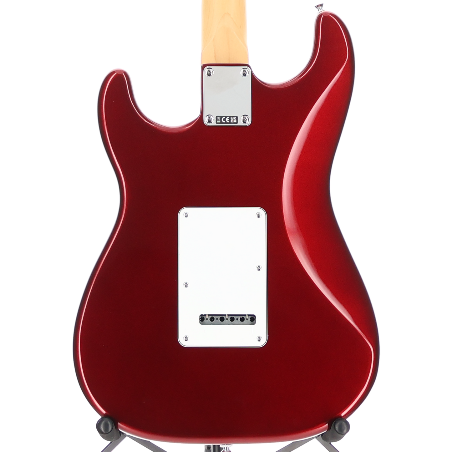 Fender Standard Stratocaster, Maple Fingerboard, White Pickguard, Candy Cola (Q8) (00822)