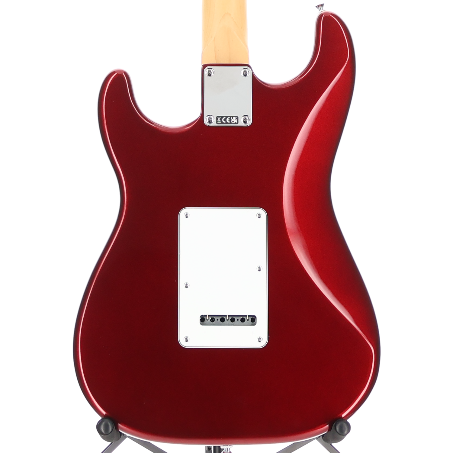 Fender Standard Stratocaster, Maple Fingerboard, White Pickguard, Candy Cola (Q8) (00822)