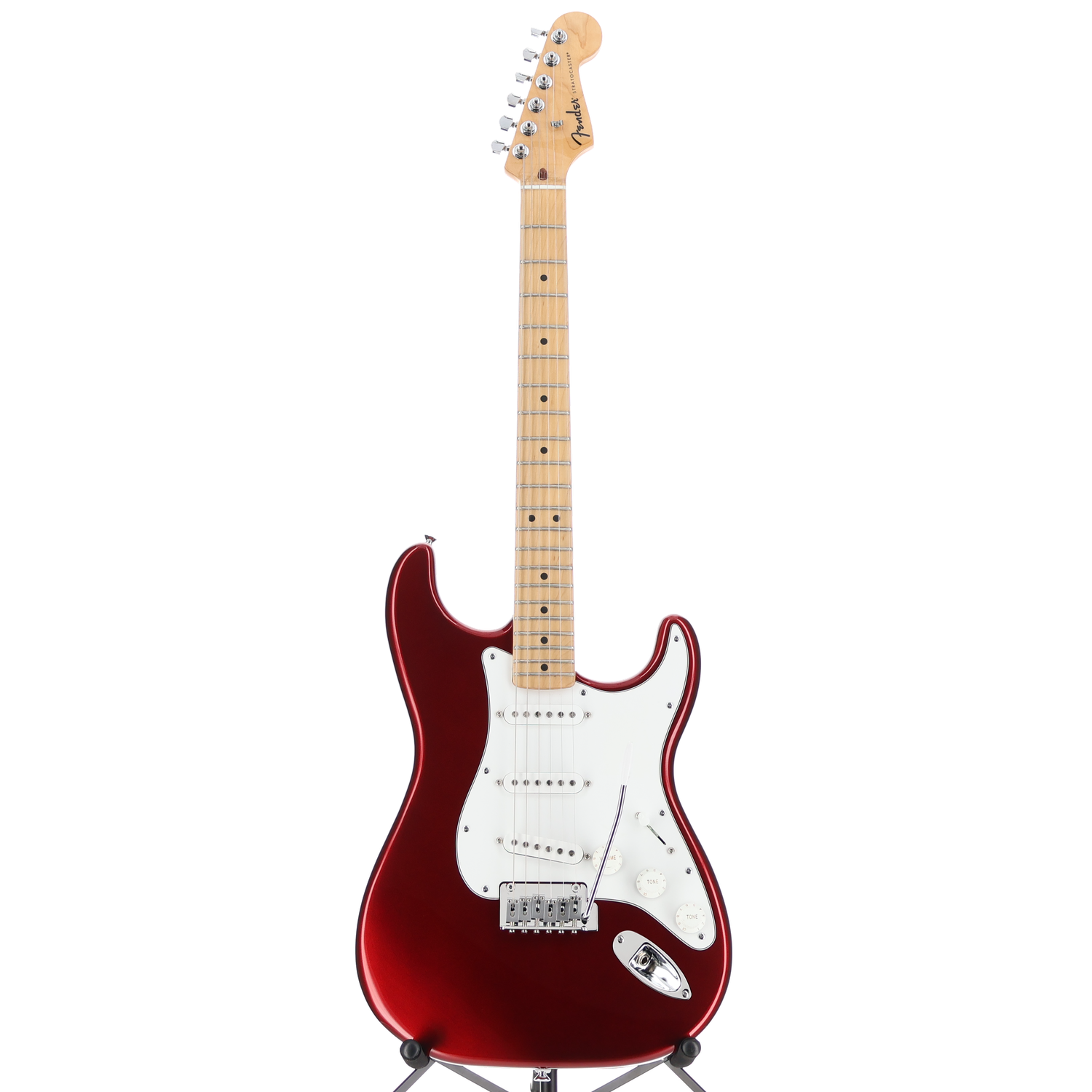 Fender Standard Stratocaster, Maple Fingerboard, White Pickguard, Candy Cola (U1) (00691)
