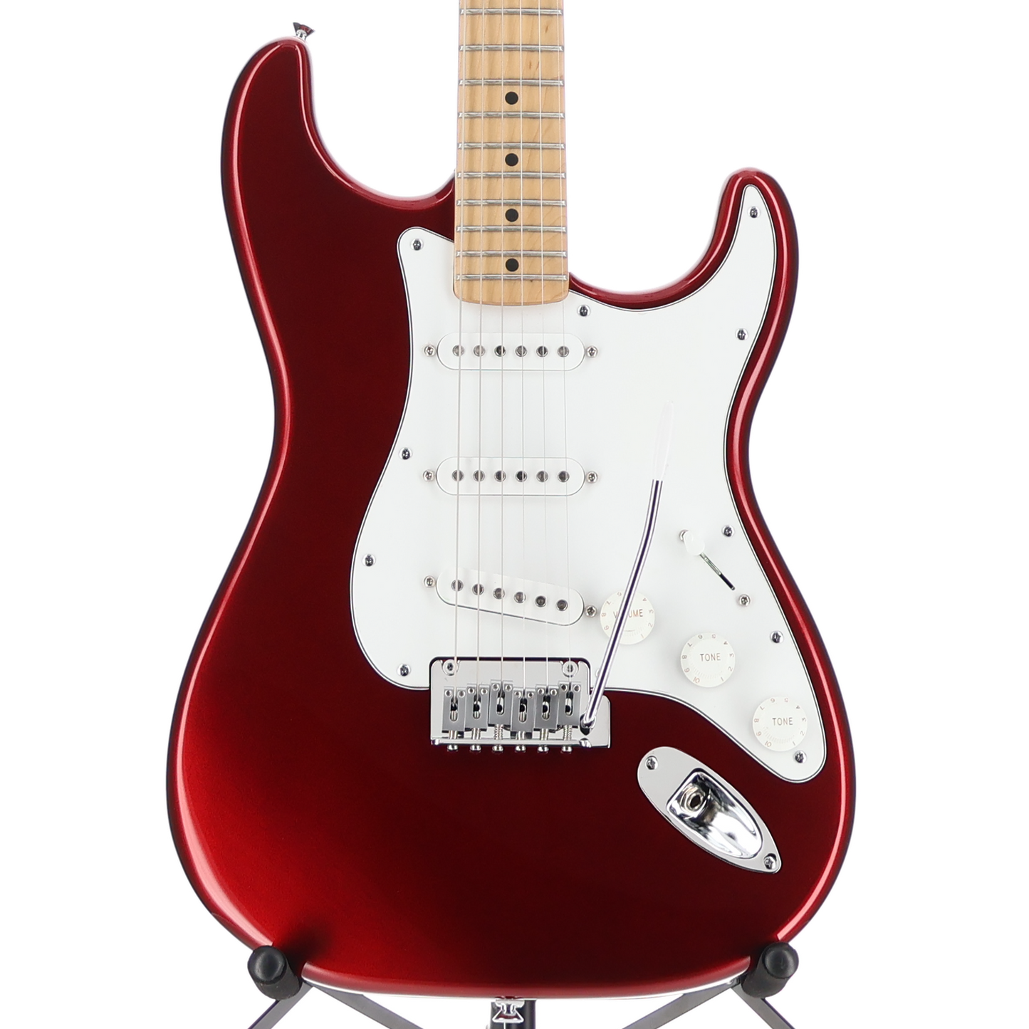 Fender Standard Stratocaster, Maple Fingerboard, White Pickguard, Candy Cola (U1) (00691)
