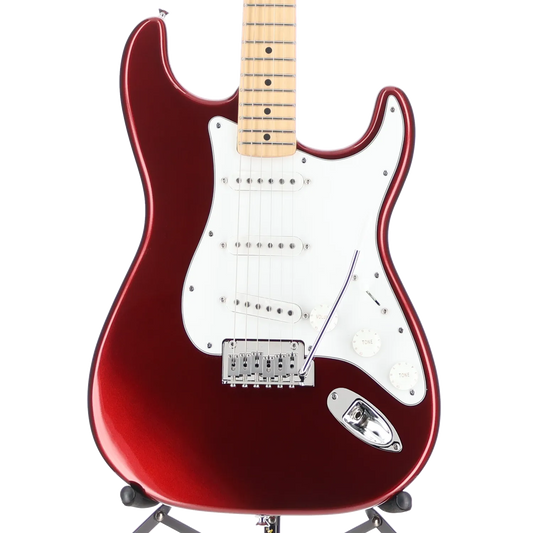Fender Standard Stratocaster, Maple Fingerboard, White Pickguard, Candy Cola (W2) (04394)