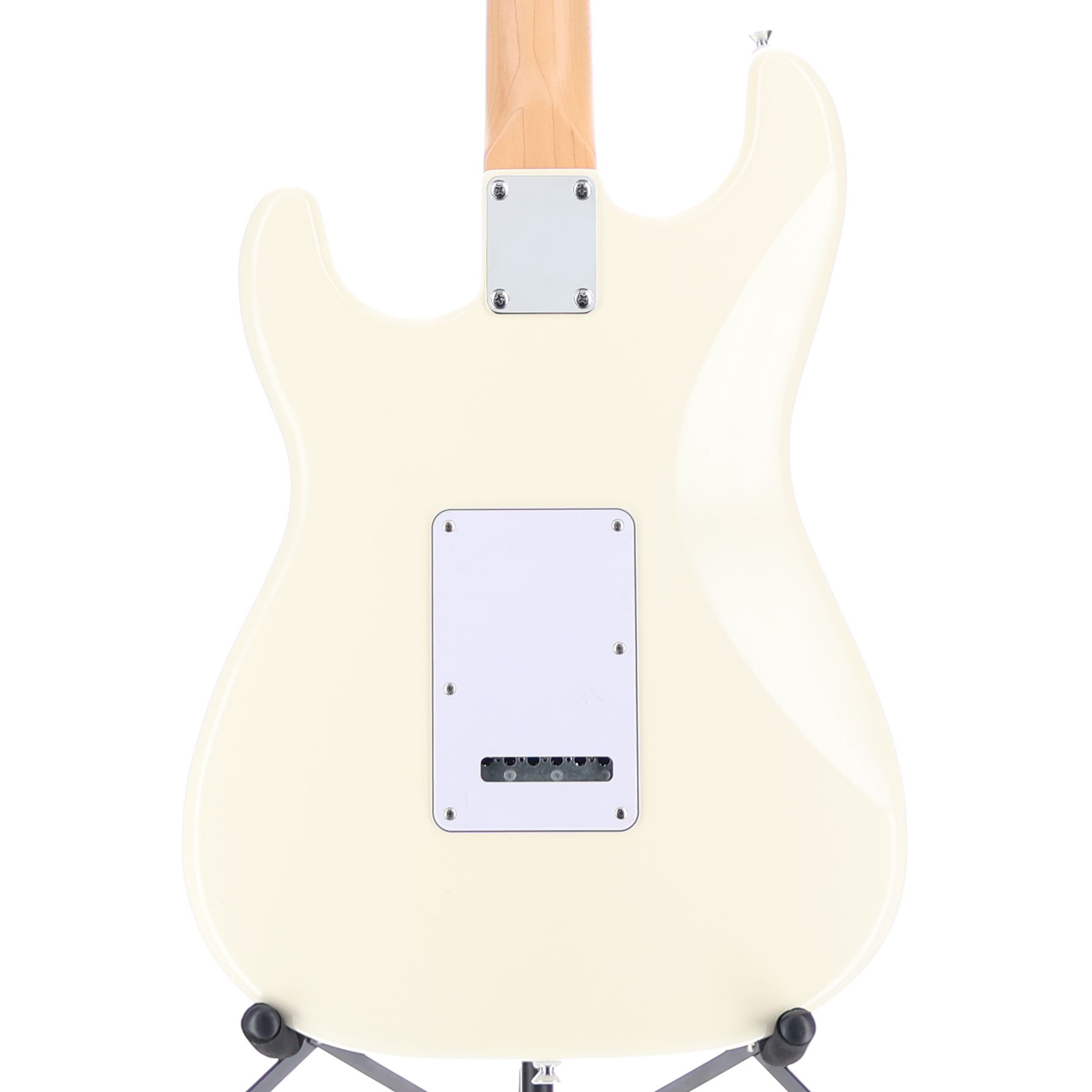 Fender Standard Stratocaster, Maple Fingerboard, White Pickguard, Olympic White (U5) (30392)