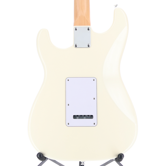 Fender Standard Stratocaster, Maple Fingerboard, White Pickguard, Olympic White (U5) (30392)