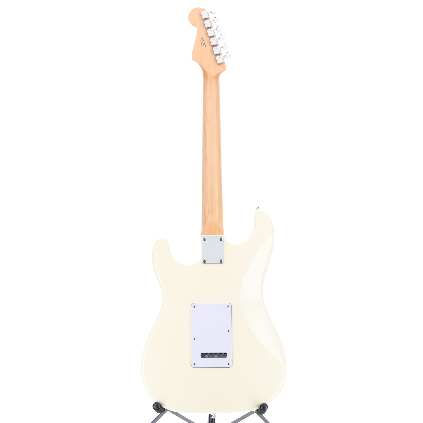 Fender Standard Stratocaster, Maple Fingerboard, White Pickguard, Olympic White (U5) (30392)