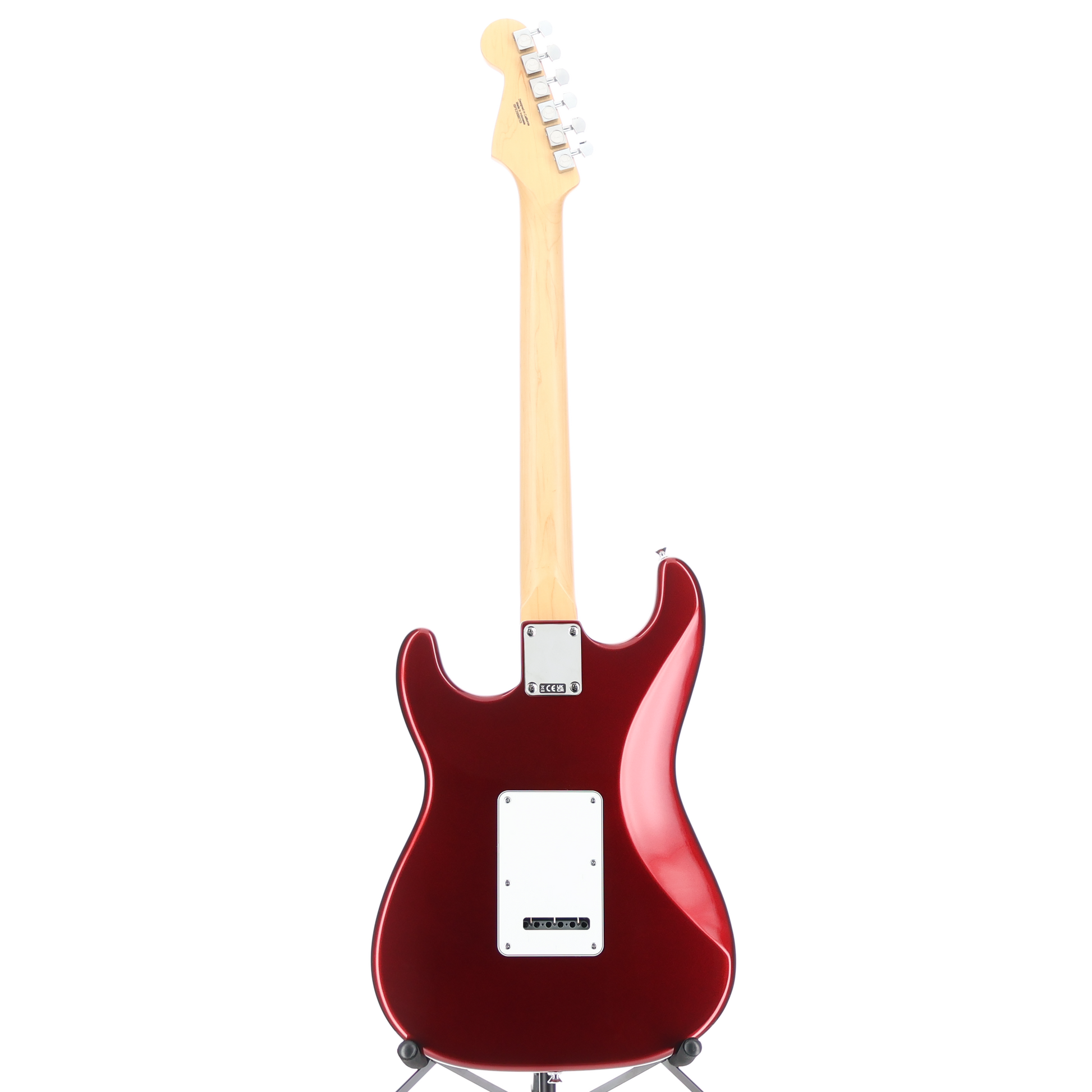 Fender Standard Stratocaster, White Pickguard, Candy Cola, Plays Great (V10) (00723)