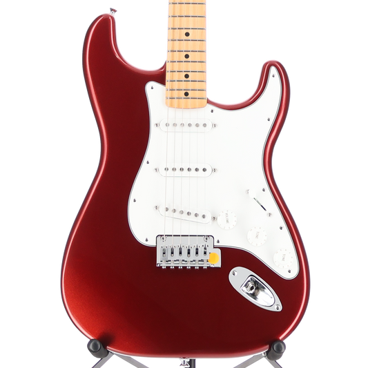 Fender Standard Stratocaster, White Pickguard, Candy Cola, Plays Great (Z9) (06001)
