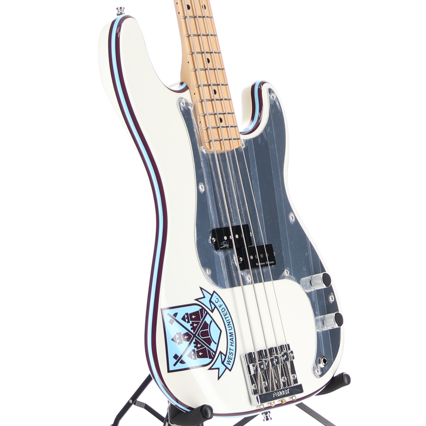 Fender Steve Harris Precision Bass, Maple Fingerboard, Olympic White (BB5) (50369)
