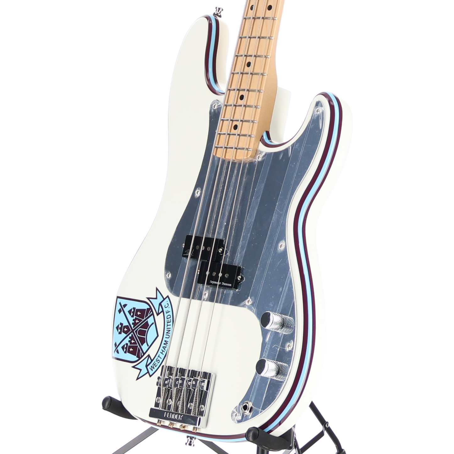 Fender Steve Harris Precision Bass, Maple Fingerboard, Olympic White (BB5) (50369)