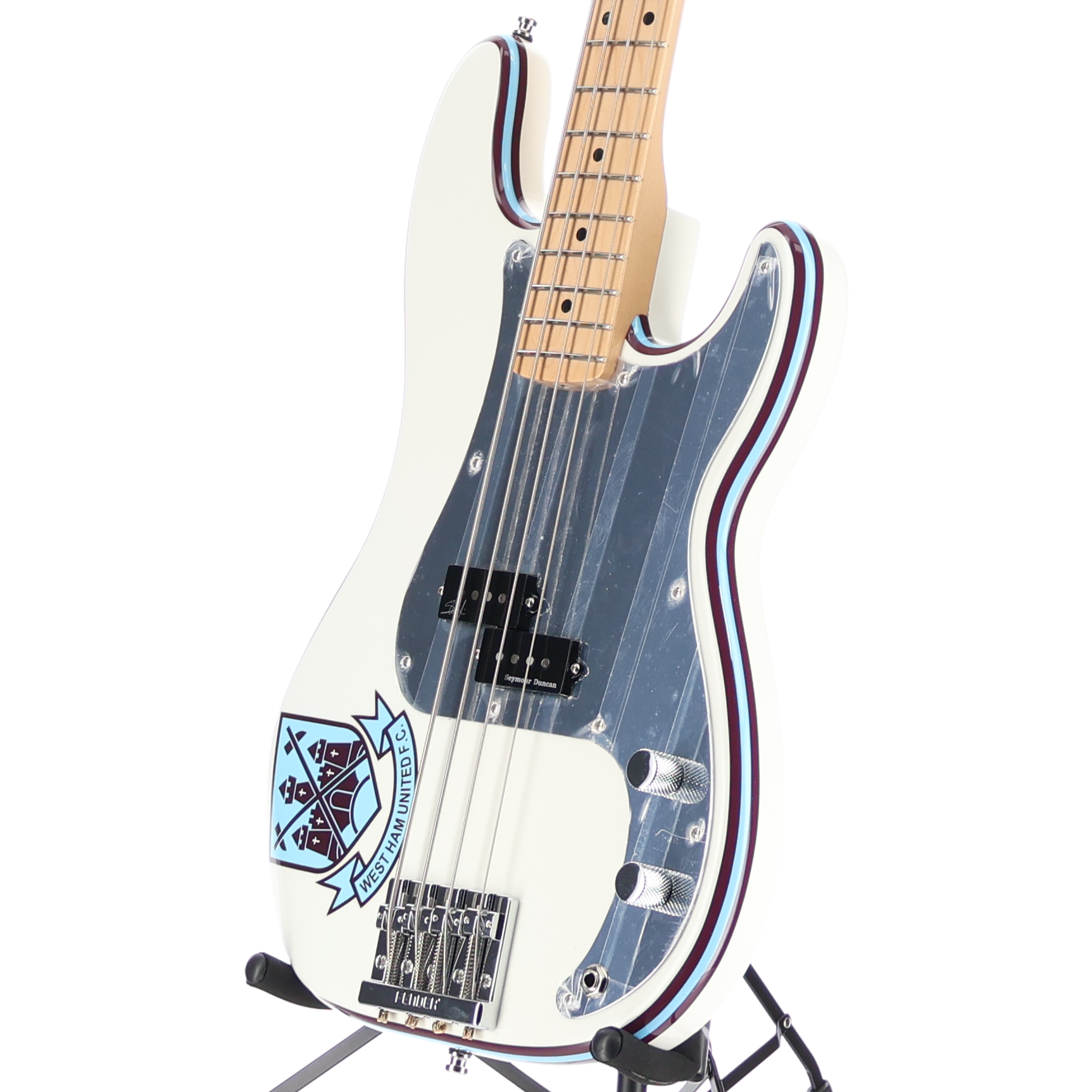 Fender Steve Harris Precision Bass, Maple Fingerboard, Olympic White (BB5) (50369)
