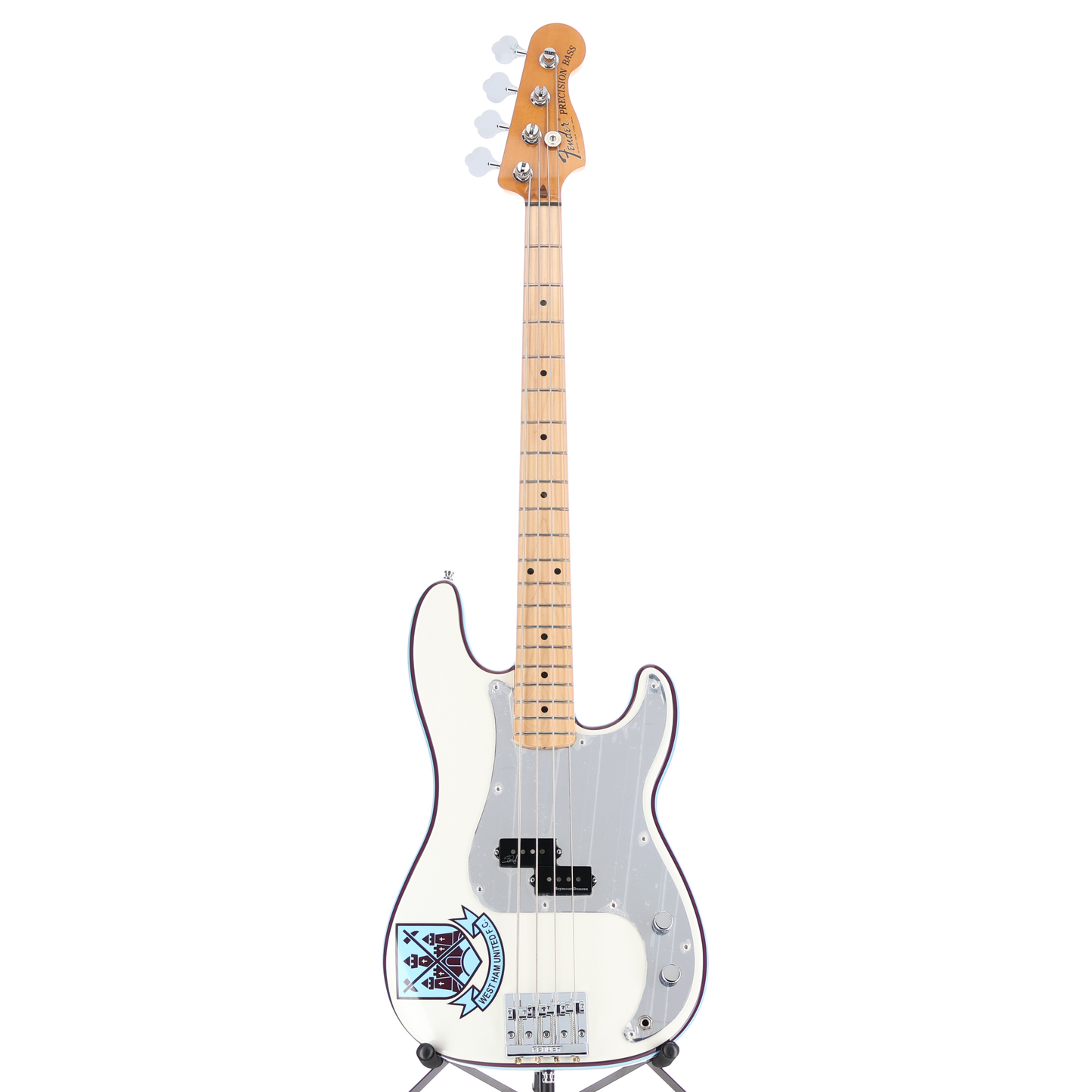 Fender Steve Harris Precision Bass, Maple Fingerboard, Olympic White (BB5) (50369)