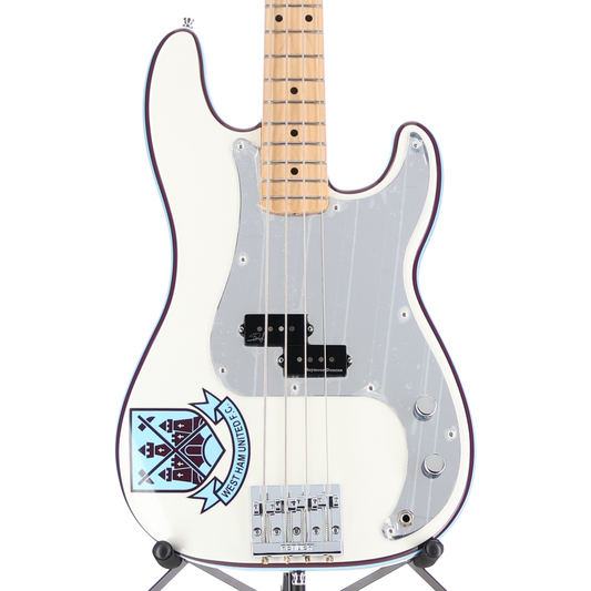 Fender Steve Harris Precision Bass, Maple Fingerboard, Olympic White (BB5) (50369)