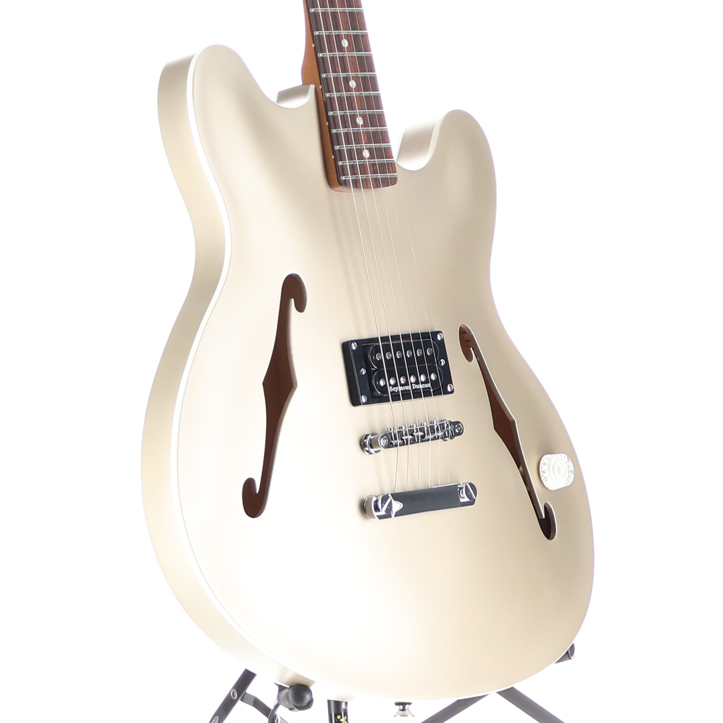 Fender Tom DeLonge Starcaster, Rosewood Fingerboard, Chrome Hardware, Satin Shoreline Gold (RP) (60544)