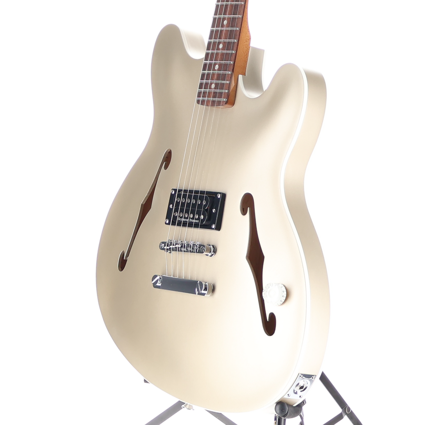 Fender Tom DeLonge Starcaster, Rosewood Fingerboard, Chrome Hardware, Satin Shoreline Gold (RP) (60544)