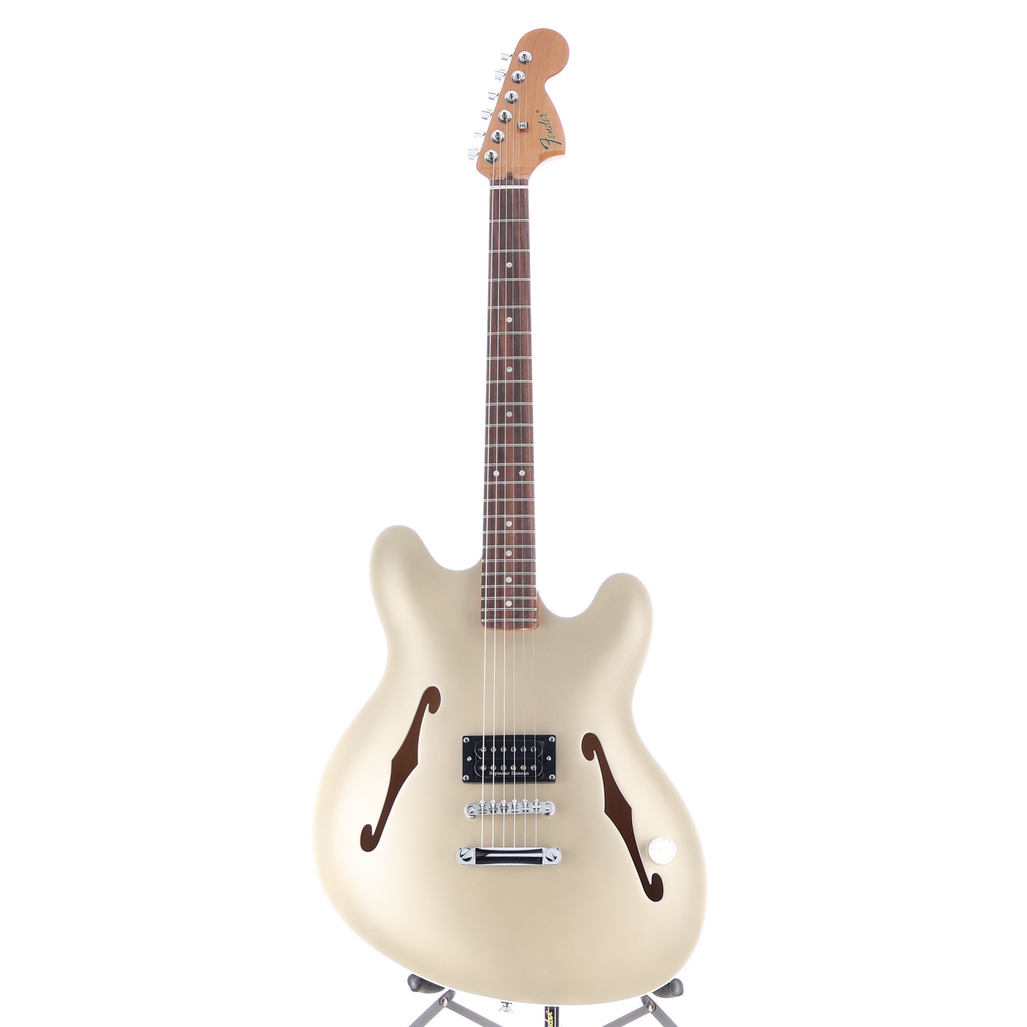 Fender Tom DeLonge Starcaster, Rosewood Fingerboard, Chrome Hardware, Satin Shoreline Gold (RP) (60544)