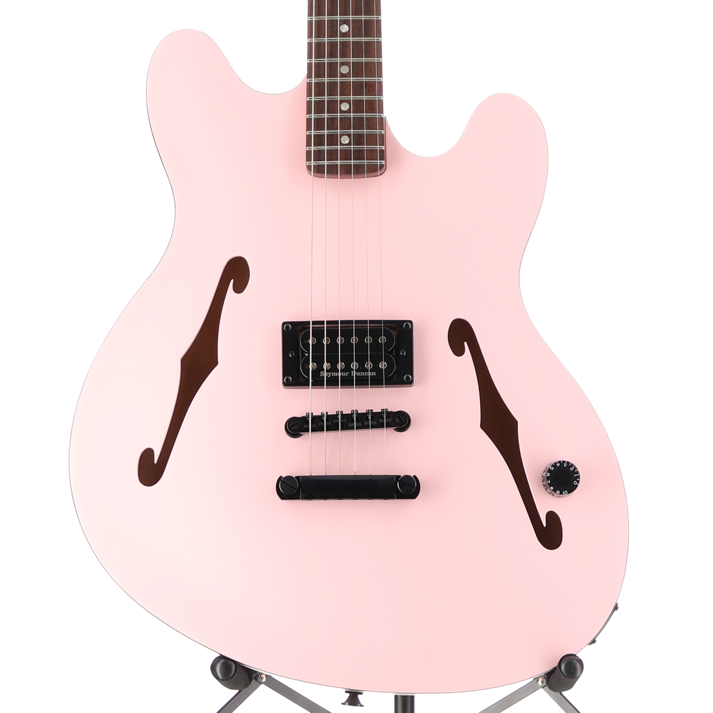 Fender Tom DeLonge Starcaster, Rosewood Fingerboard, Satin Shell Pink, Professional Setup (E10) (00076)