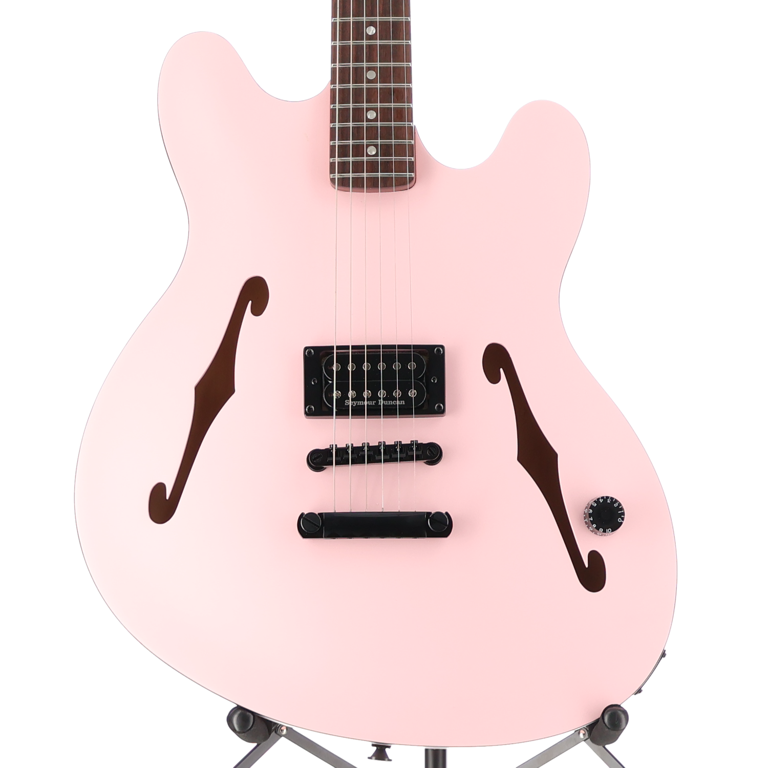 Fender Tom DeLonge Starcaster, Rosewood Fingerboard, Satin Shell Pink, Professional Setup (E10) (00076)