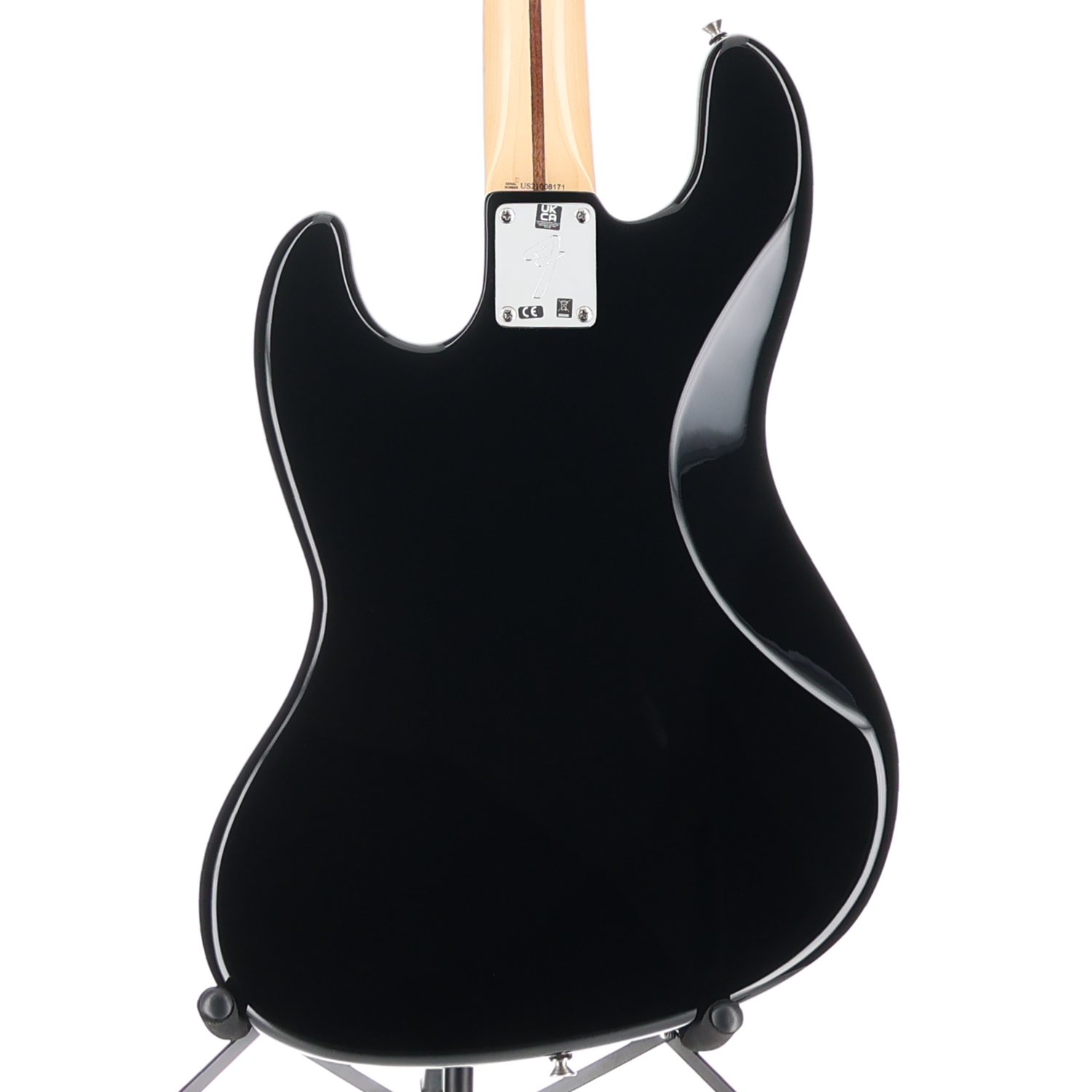 Fender U.S.A. Geddy Lee Jazz Bass, Black, Maple Fingerboard, Plays Great (D10) (08171)