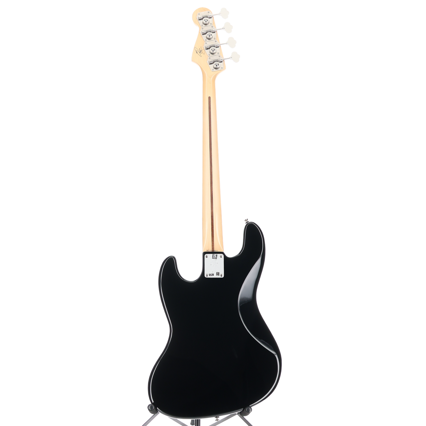 Fender U.S.A. Geddy Lee Jazz Bass, Black, Maple Fingerboard, Plays Great (D10) (08171)