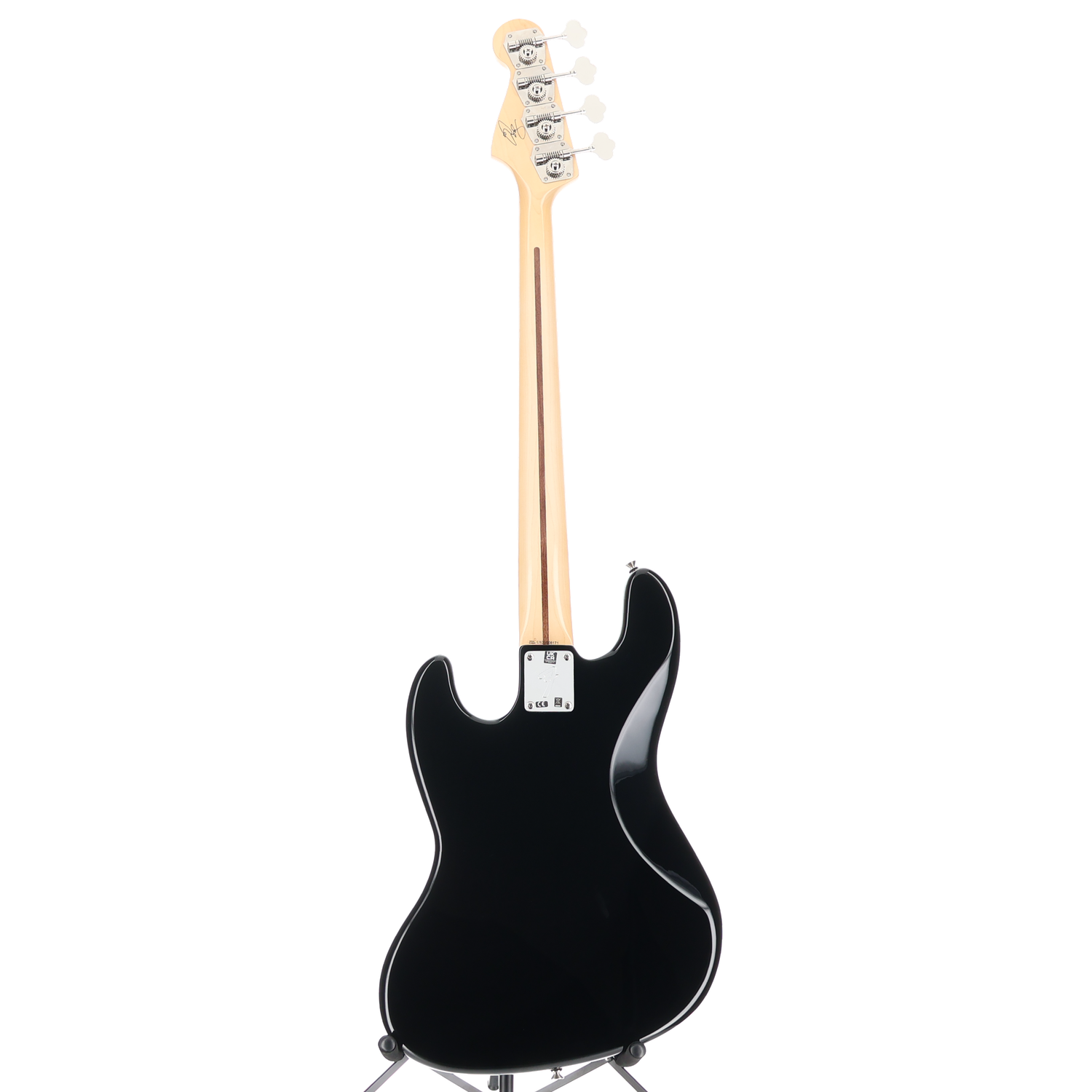 Fender U.S.A. Geddy Lee Jazz Bass, Black, Maple Fingerboard, Plays Great (D10) (08171)