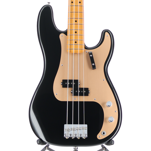 Fender Vintera II '50s Precision Bass, Black, Maple Fingerboard, Expert Setup (C1) (35241)
