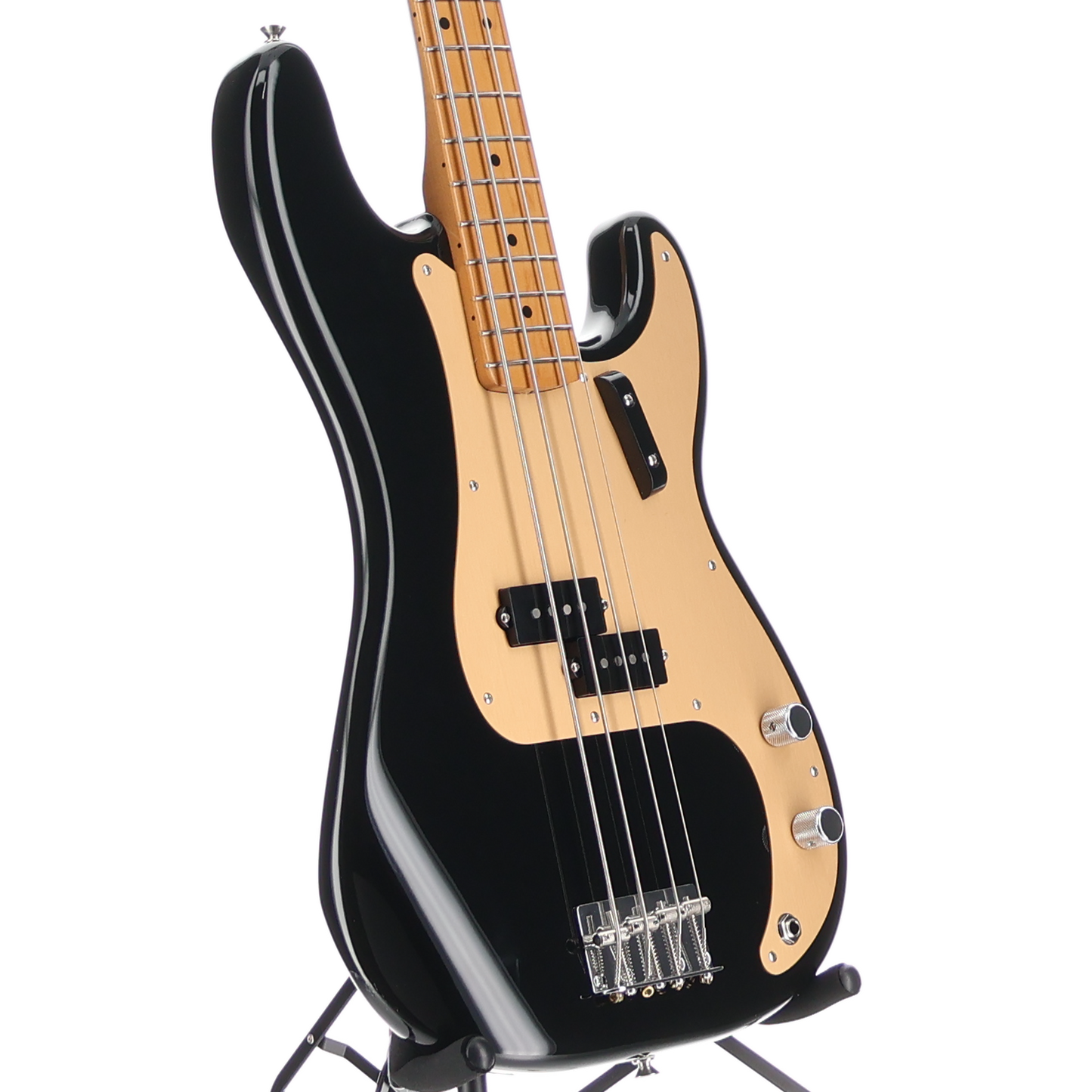 Fender Vintera II '50s Precision Bass, Black, Maple Fingerboard, Professional Setup (AA9) (10685)