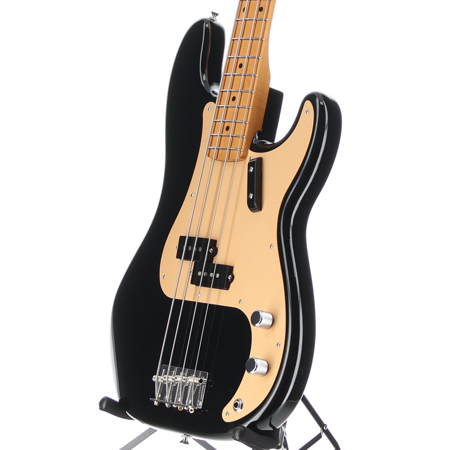 Fender Vintera II '50s Precision Bass, Black, Maple Fingerboard, Professional Setup (AA9) (10685)