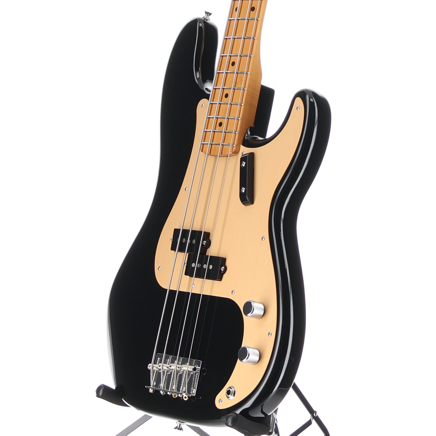Fender Vintera II '50s Precision Bass, Black, Maple Fingerboard, Professional Setup (AA9) (10685)