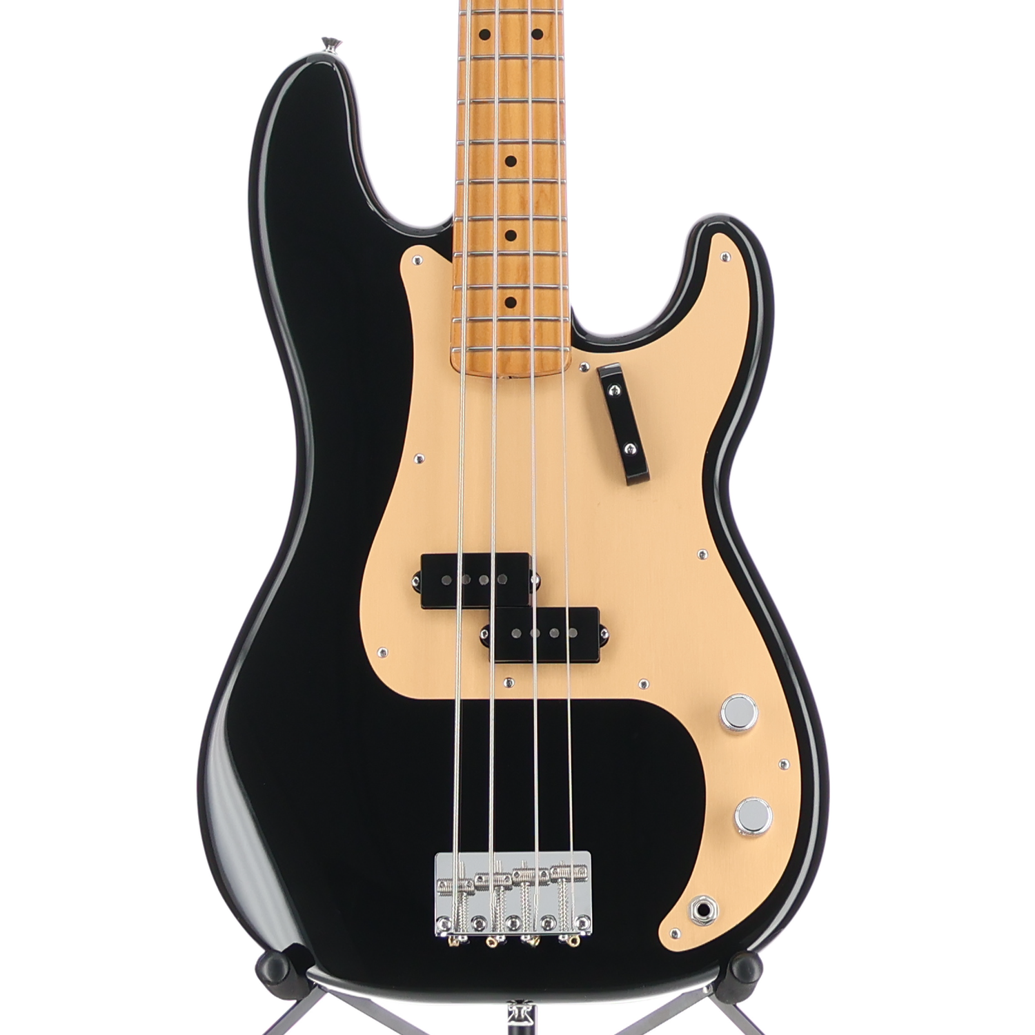 Fender Vintera II '50s Precision Bass, Black, Maple Fingerboard, Professional Setup (AA9) (10685)
