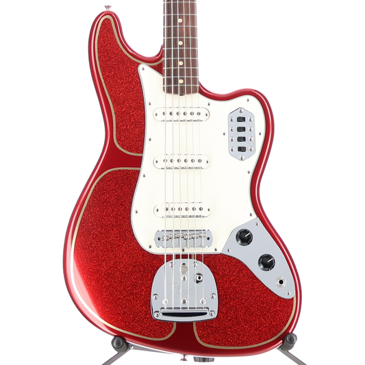 Fender Vintera II 60s Bass VI, Custom Painted Candy Apple Red w/Flake (SR) (51829)