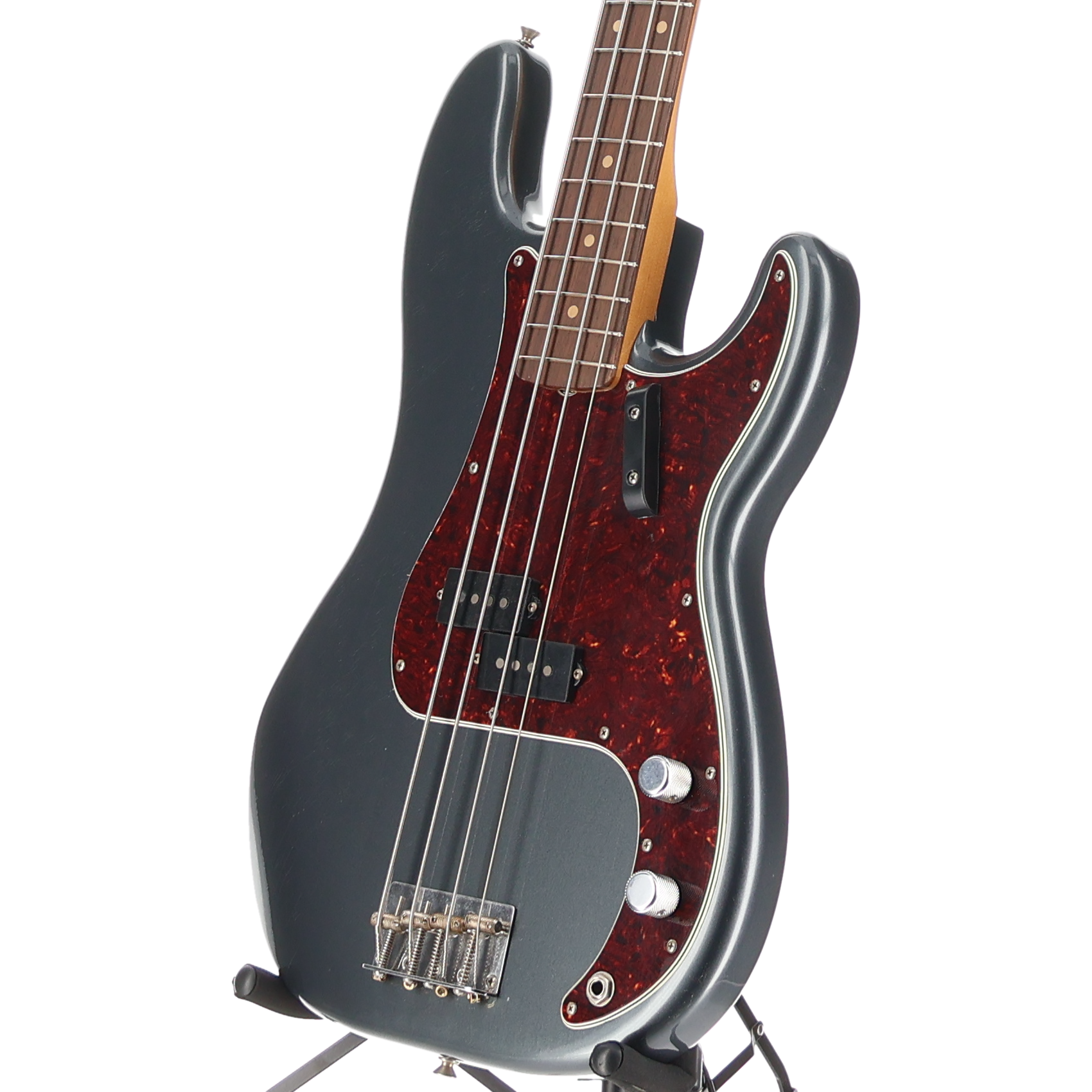 Fender Vintera® II Road Worn® '60s Precision Bass®, Rosewood Fingerboard, Charcoal Frost Metallic (Y1) (54244)