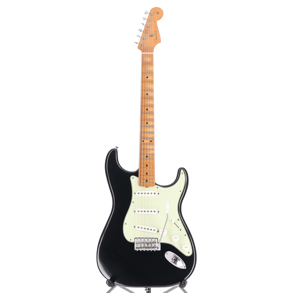 Fender Vintera® II Road Worn® '60s Stratocaster®, Maple Fingerboard, Black (O12)(77947) (77947)