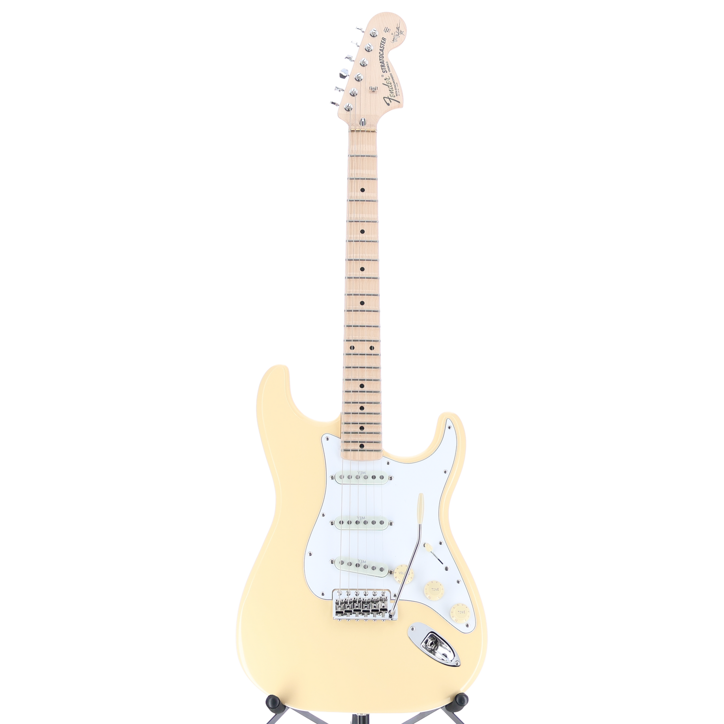 Fender Yngwie Malmsteen Stratocaster, Scalloped Maple Fingerboard, Vintage White (Y11) (05760)