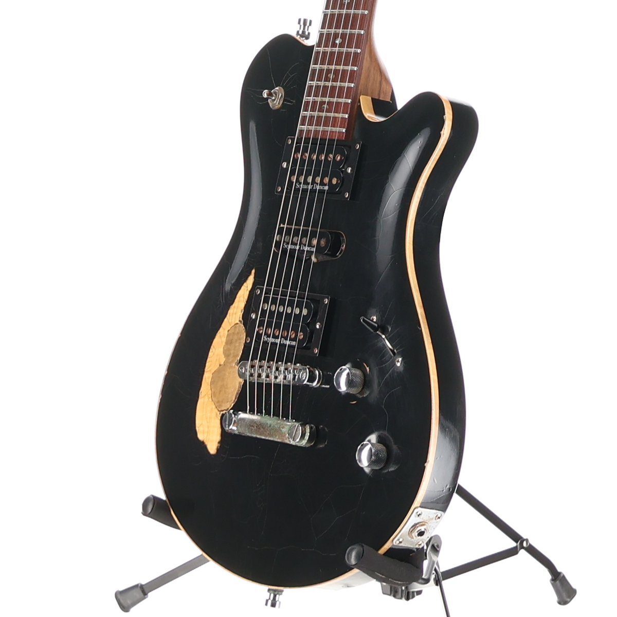 Framus Masterbuilt Custom Shop Panthera Studio - Heavy Relic Solid Black High Polish - 16-3092 (P1) (97116)
