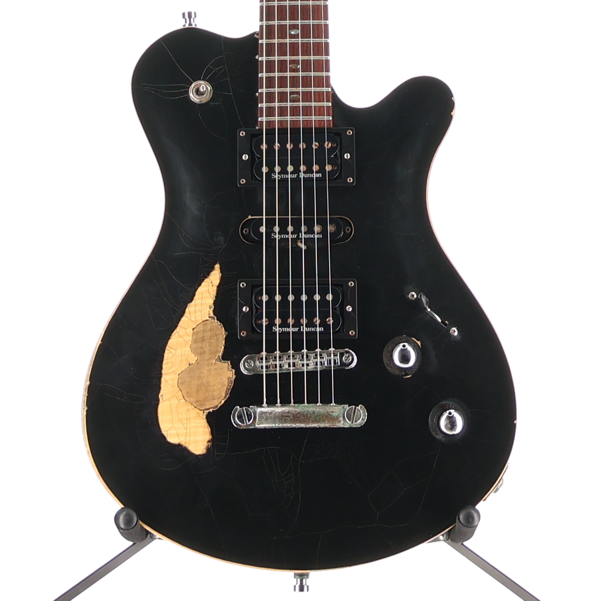Framus Masterbuilt Custom Shop Panthera Studio - Heavy Relic Solid Black High Polish - 16-3092 (P1) (97116)