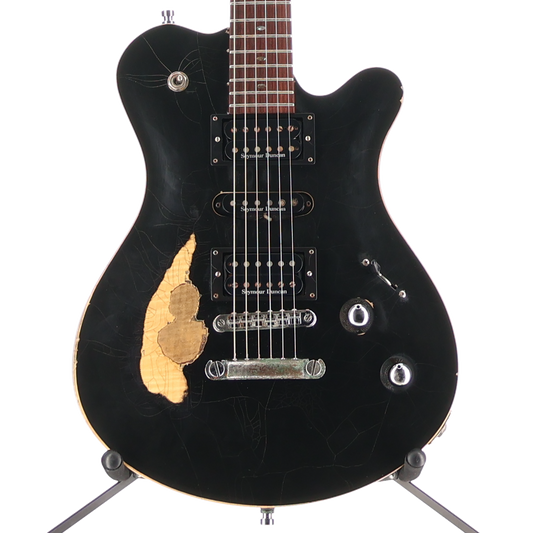 Framus Masterbuilt Custom Shop Panthera Studio - Heavy Relic Solid Black High Polish - 16-3092 (P1) (97116)