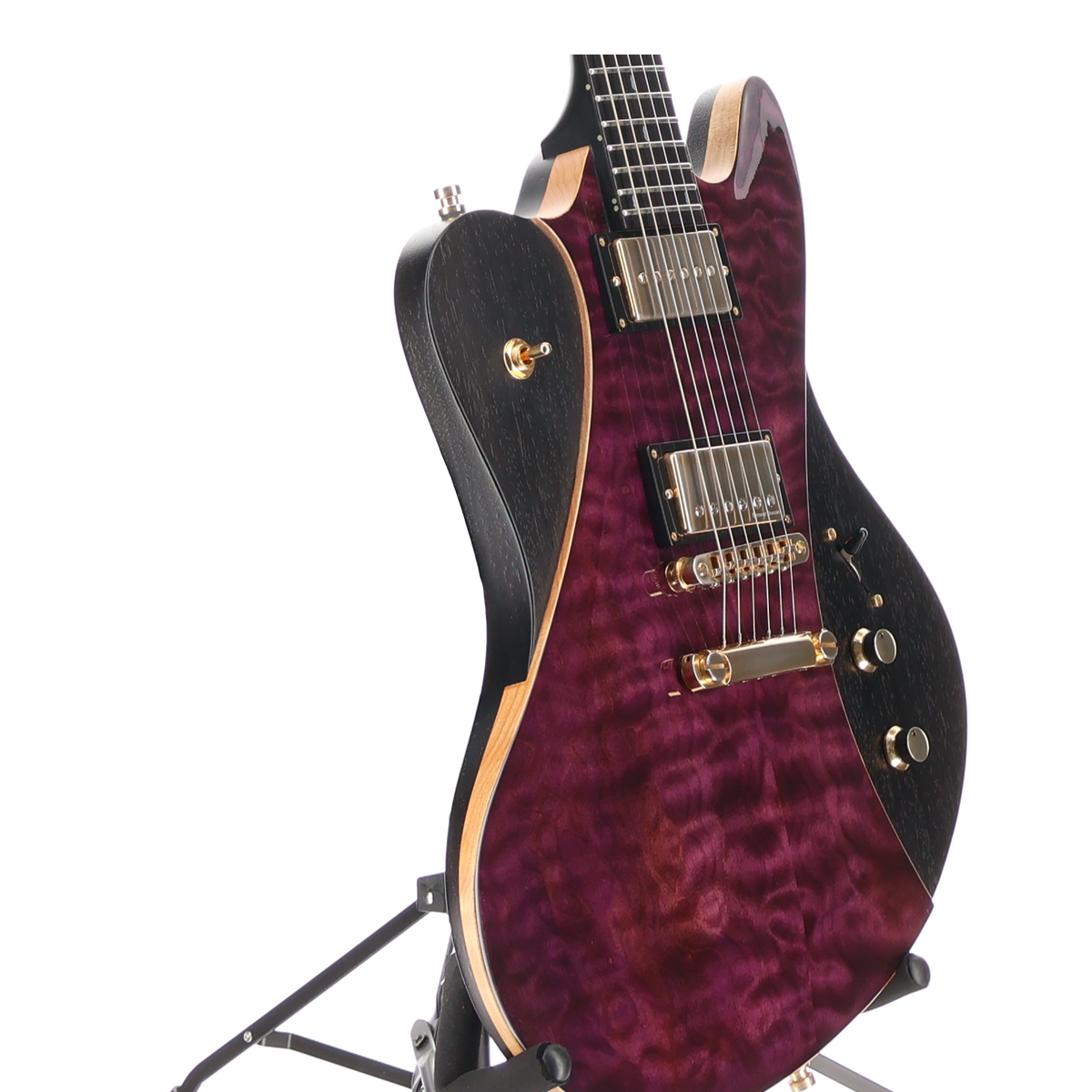 Framus Masterbuilt Stevie Salas Signature Idolmaker Electric Guitar Black Satin Back and Sides - 2014 (D3) (37914)