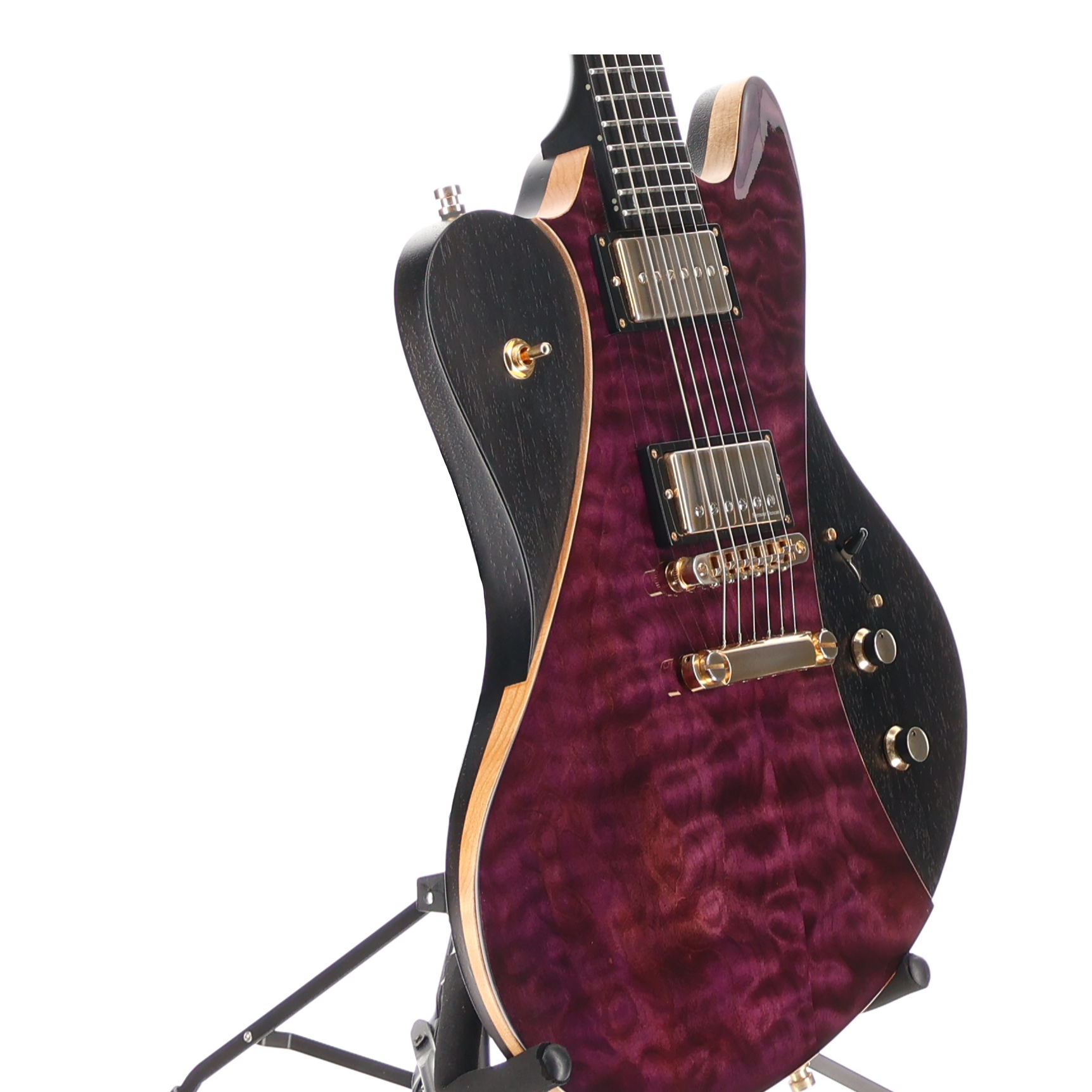 Framus Masterbuilt Stevie Salas Signature Idolmaker Electric Guitar Black Satin Back and Sides - 2014 (P1) (37914)