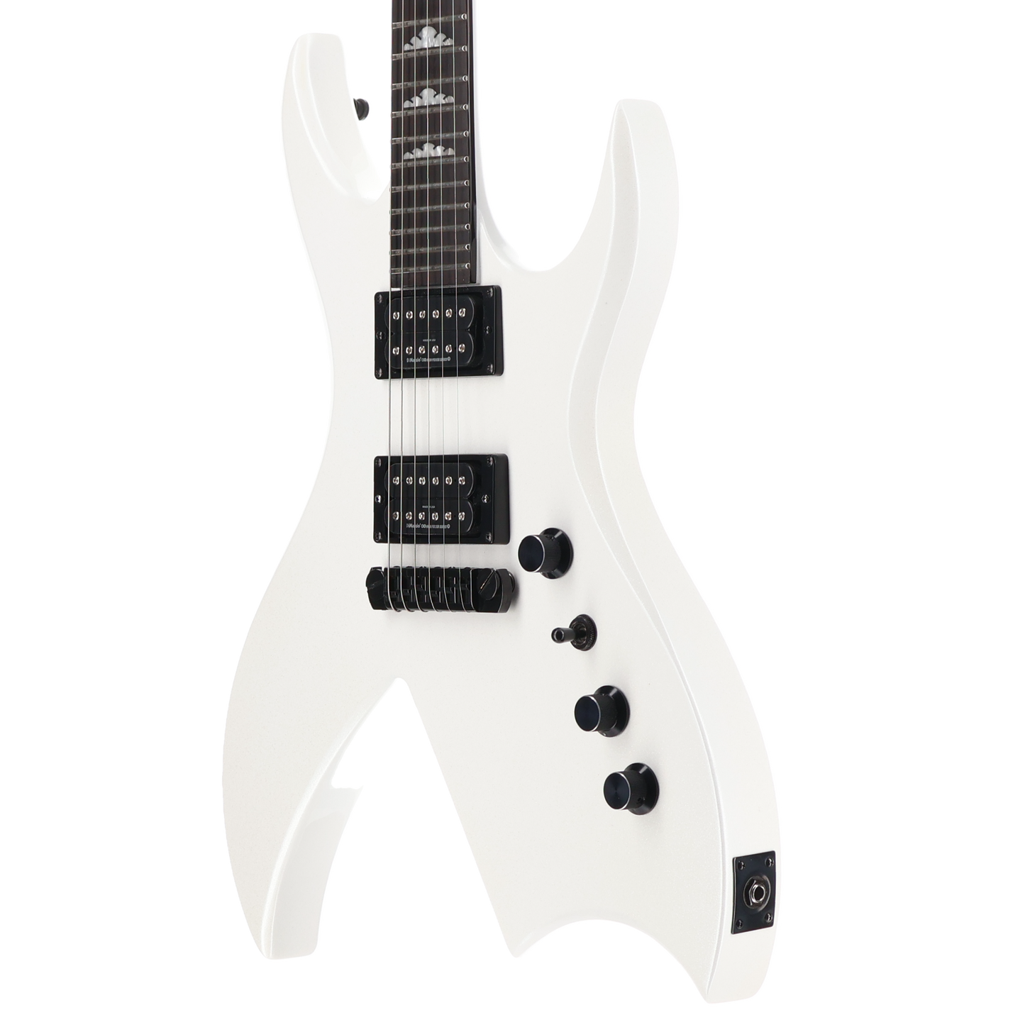 BC Rich B Legacy 2023 Nyatoh Body Maple Neck, Ebony - Pearl White (SR) (40203)