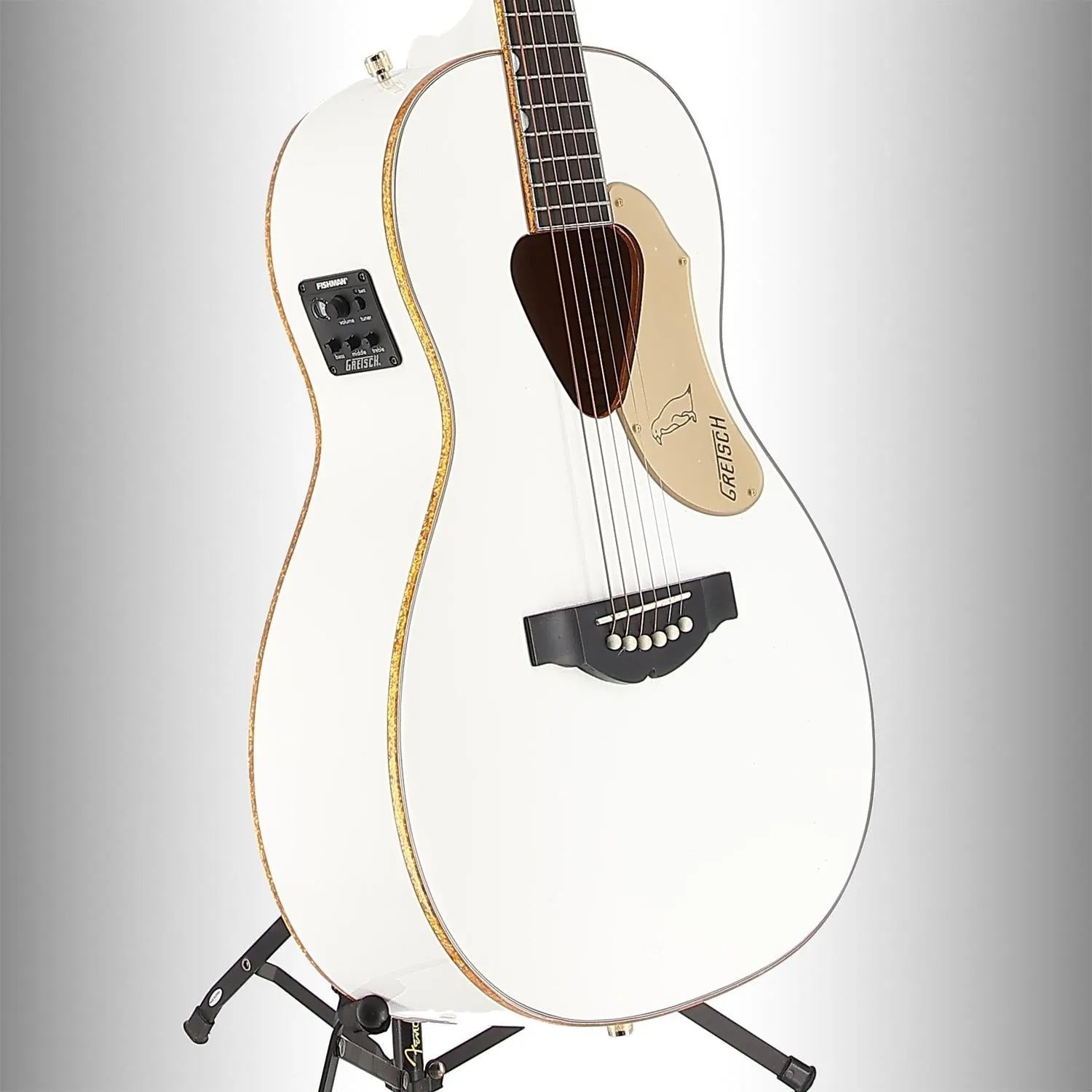 G5021WPE Rancher Penguin Parlor Acoustic/Electric, Fishman Pickup System, White (A11) (00277)