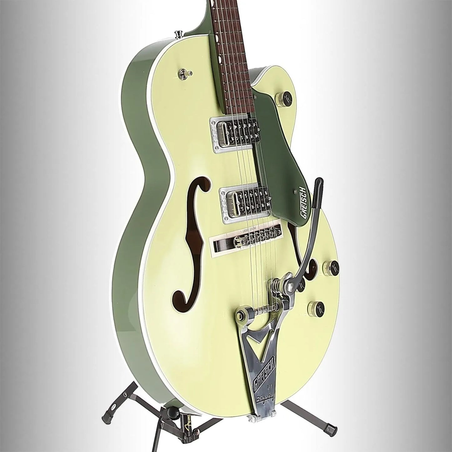 G6118T Players Edition Anniversary Hollow Body with String-Thru Bigsby, Rosewood Fingerboard, Two-Tone Smoke Green (P2) (72523)