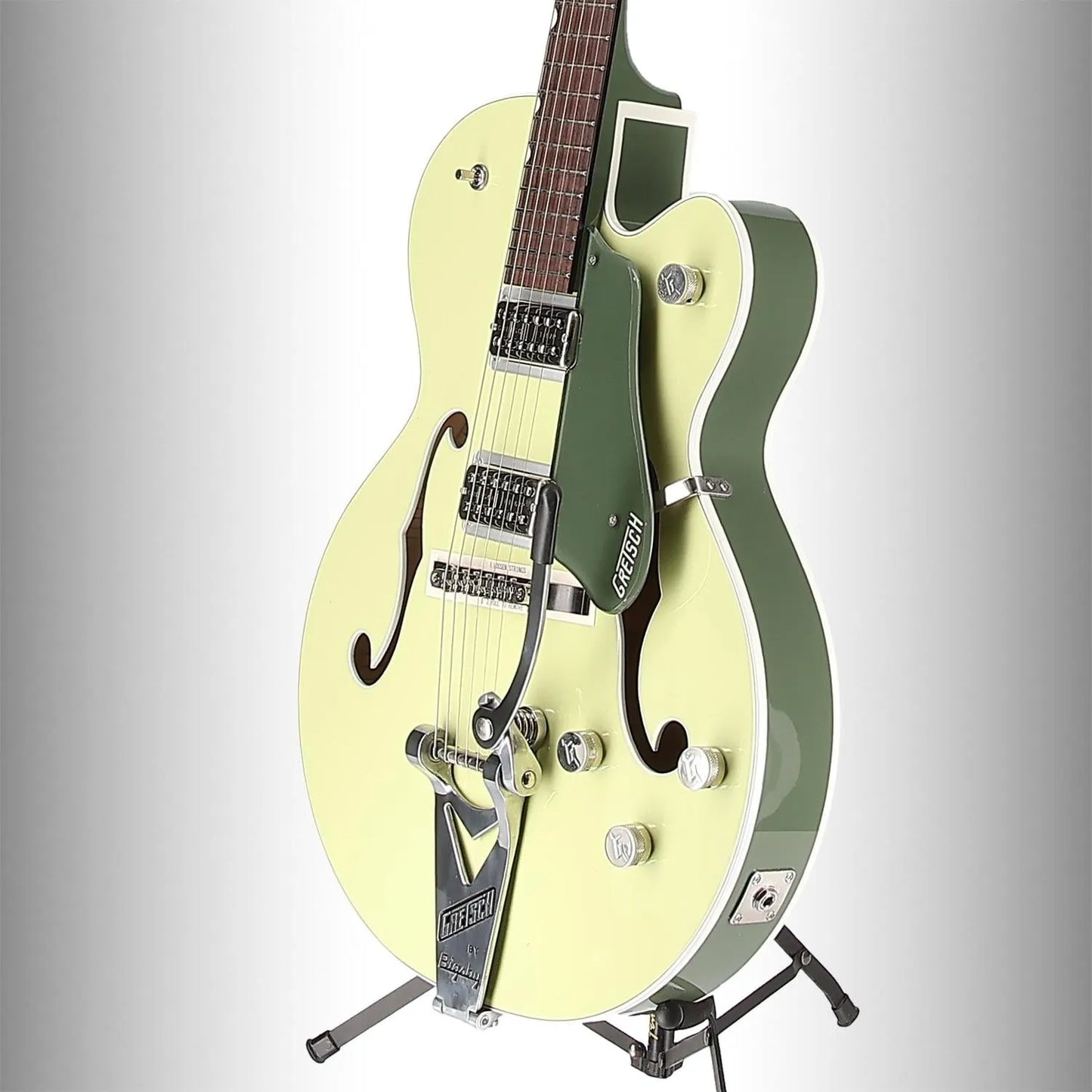 G6118T Players Edition Anniversary Hollow Body with String-Thru Bigsby, Rosewood Fingerboard, Two-Tone Smoke Green (P2) (72523)