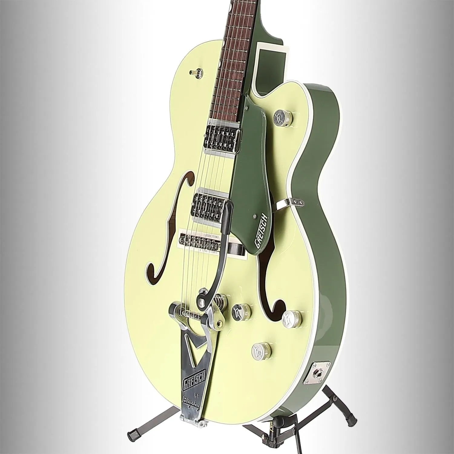 G6118T Players Edition Anniversary Hollow Body with String-Thru Bigsby, Rosewood Fingerboard, Two-Tone Smoke Green (P2) (72523)