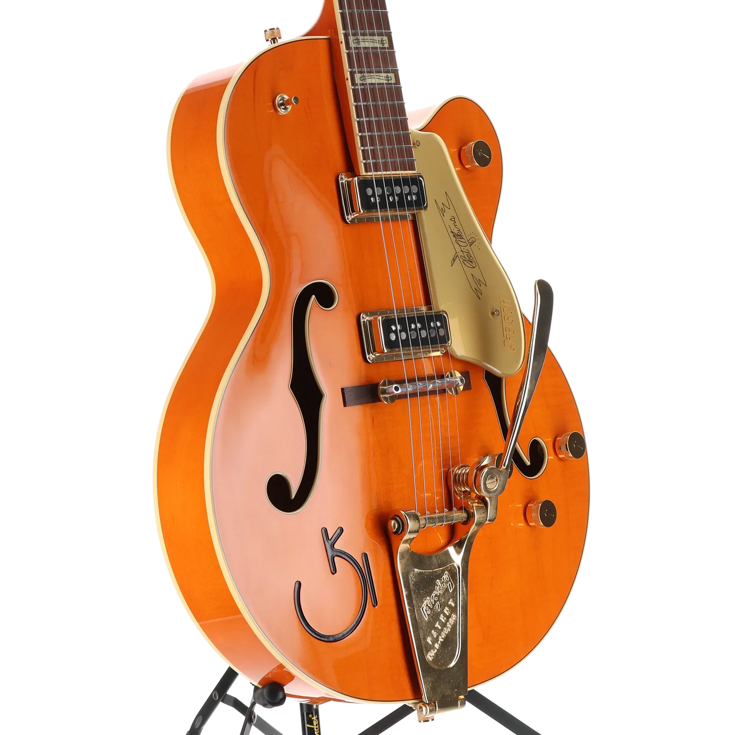 G6120T-55 Vintage Select Edition '55 Chet Atkins Hollow Body with Bigsby, TV Jones, Vintage Orange Stain Lacquer (B2) (03029)