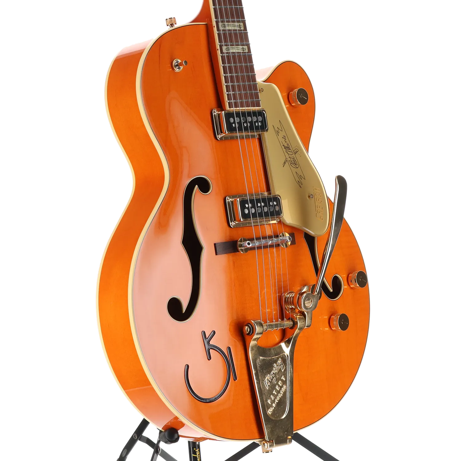 G6120T-55 Vintage Select Edition '55 Chet Atkins Hollow Body with Bigsby, TV Jones, Vintage Orange Stain Lacquer (B2) (03029)