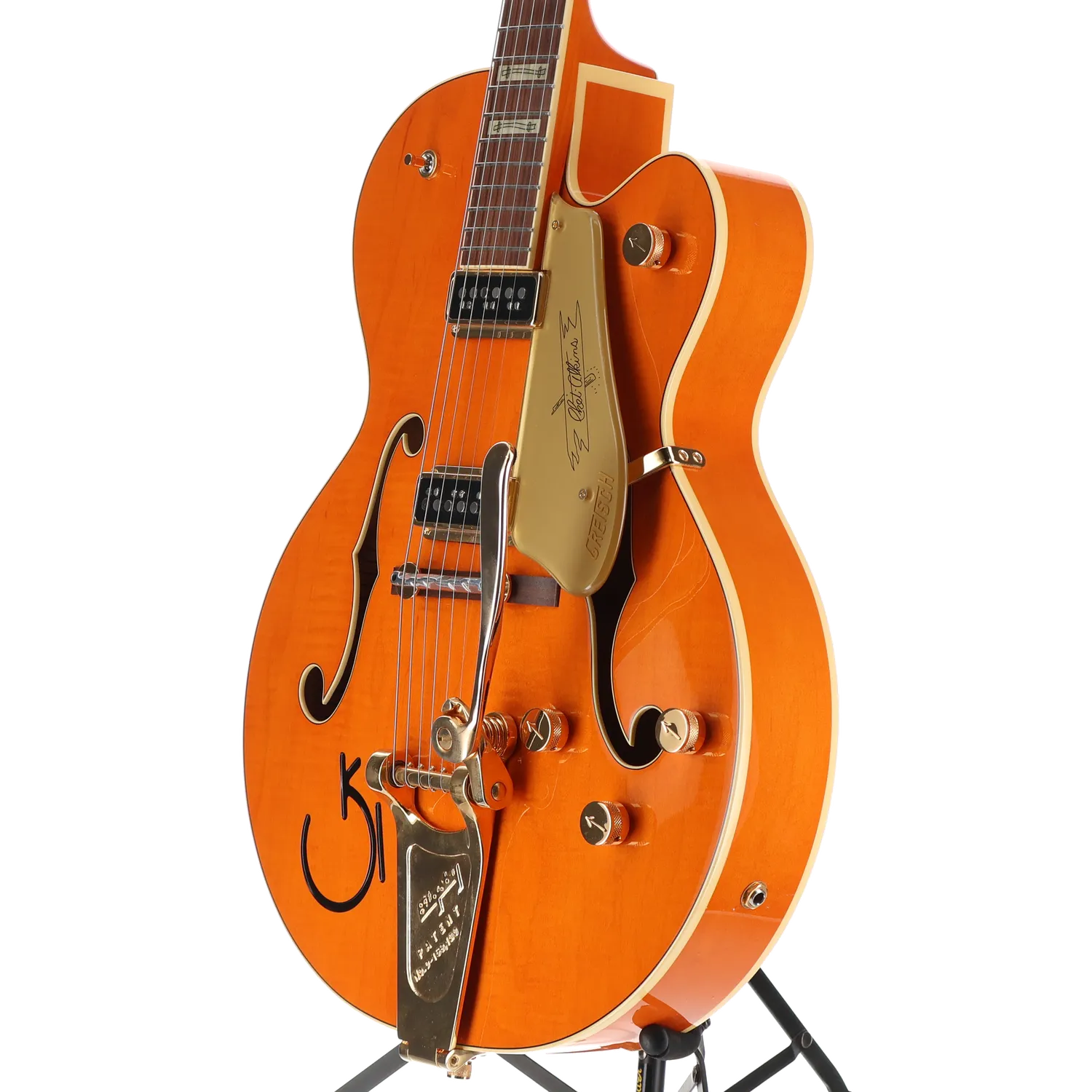 G6120T-55 Vintage Select Edition '55 Chet Atkins Hollow Body with Bigsby, TV Jones, Vintage Orange Stain Lacquer (B2) (03029)