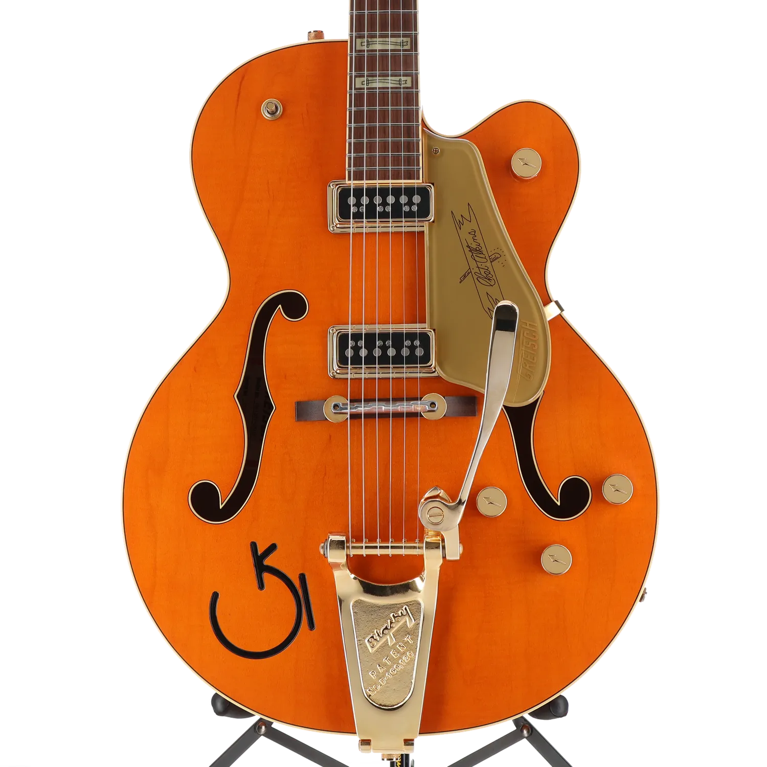 G6120T-55 Vintage Select Edition '55 Chet Atkins Hollow Body with Bigsby, TV Jones, Vintage Orange Stain Lacquer (B2) (03029)