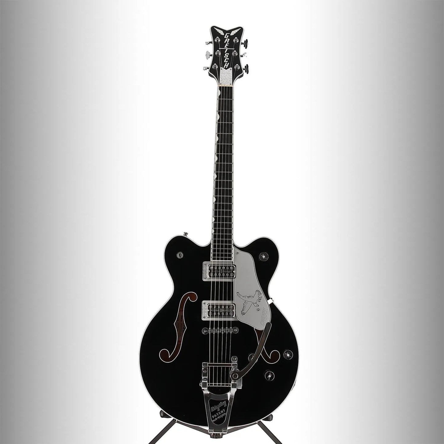 G6636TSL Players Edition Silver Falcon Center Block Double-Cut with String-Thru Bigsby, FilterTron Pickups, Black (RC4) (93765)