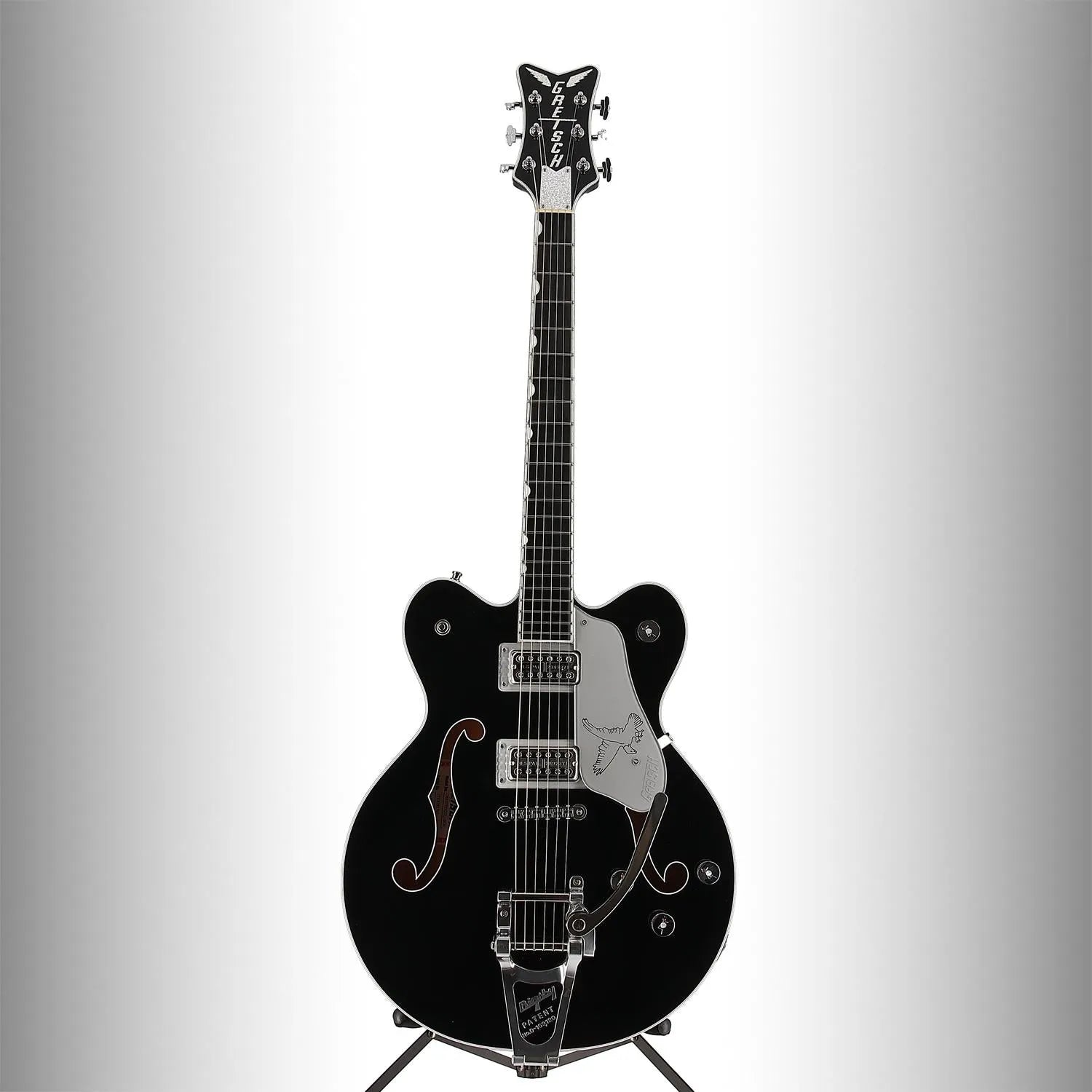G6636TSL Players Edition Silver Falcon Center Block Double-Cut with String-Thru Bigsby, FilterTron Pickups, Black (RC4) (93765)
